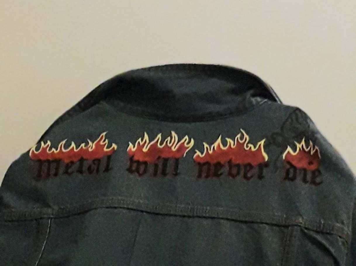 Fashion Jacket Flame Metal