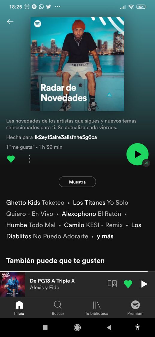 Canción https://open.spotify.com/playlist/37i9dQZEVXbdKRfQtt7emm?si=