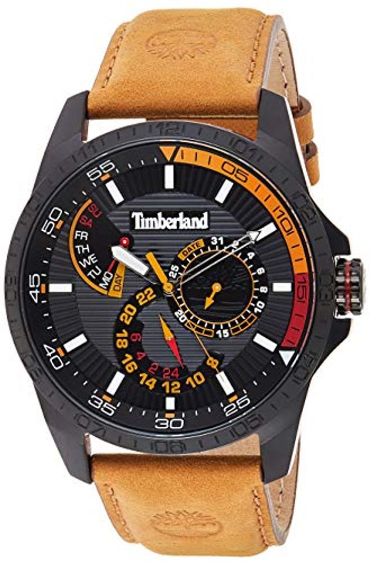 Moda Timberland Reloj Multiesfera para Hombre de Cuarzo con Correa en Cuero TBL15641JSB