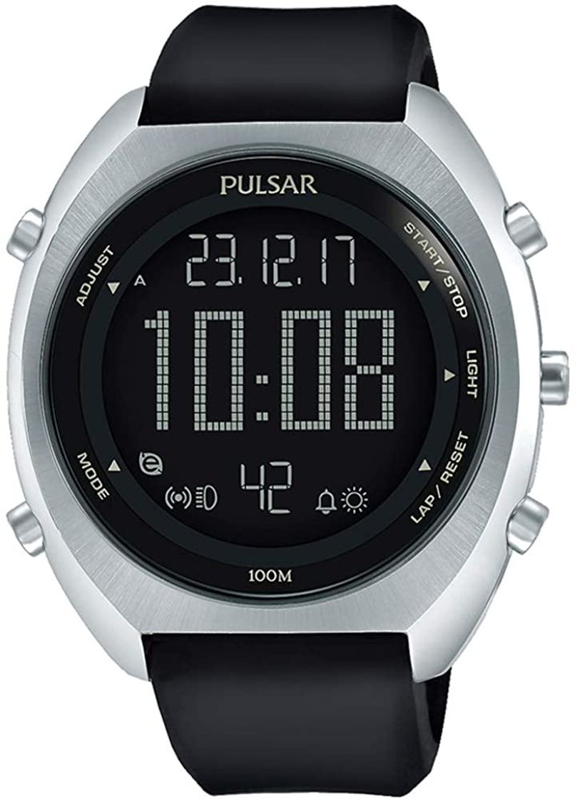 Fashion Pulsar Reloj Digital para Unisex de Analogico con Correa en Chapado en Acero Inoxidable PQ2056X1