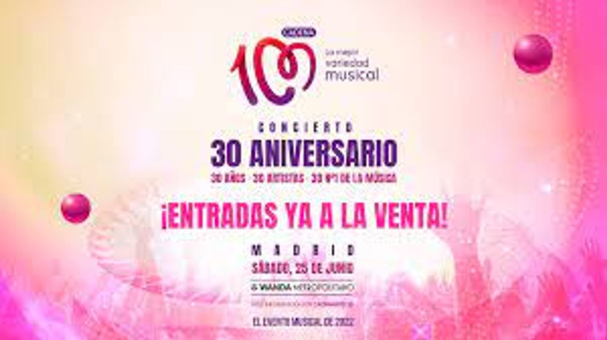 Moda CADENA 100, 30 ANIVERSARIO