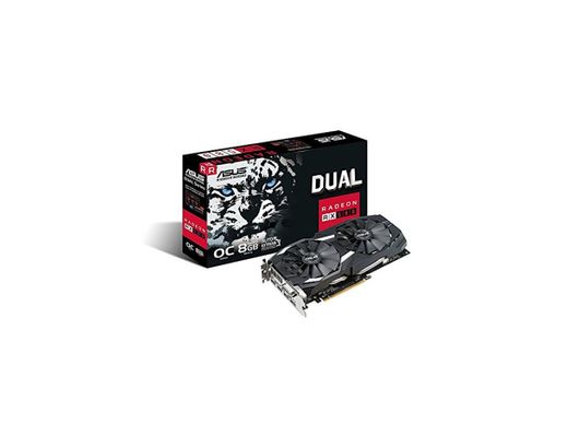 ASUS DUAL-RX580-O8G Radeon RX 580 8GB - Tarjeta gráfica