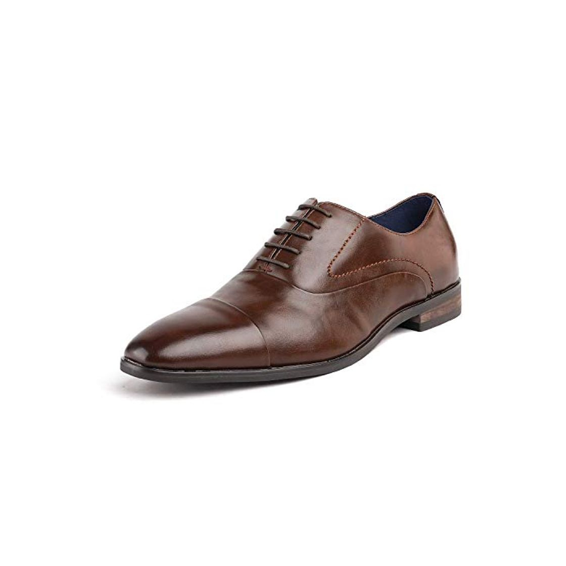 Moda Bruno Marc Hutchingson_1 Zapatos de Cap Toe Oxford Vestir Clásico para Hombre