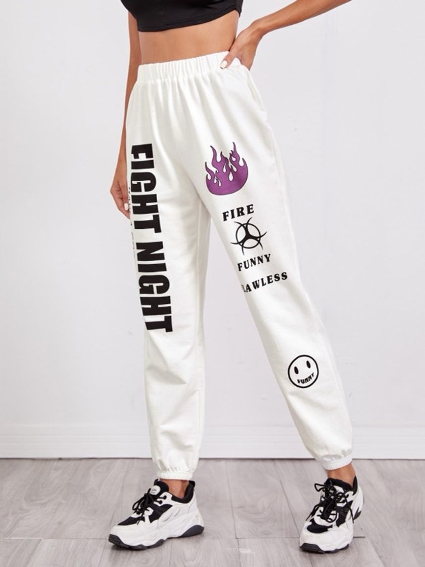 Moda Calça moletom