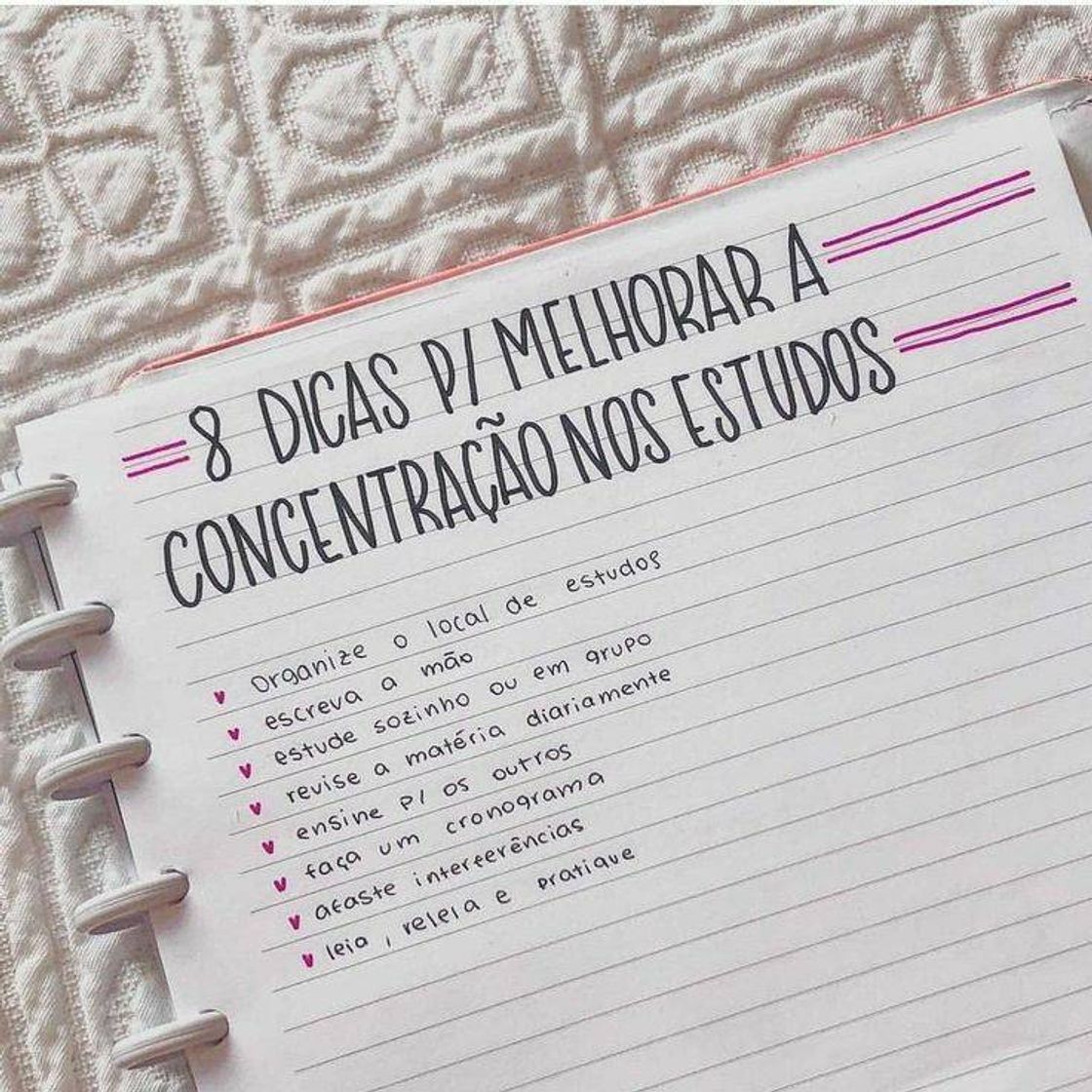 Moda Dicas de estudos 