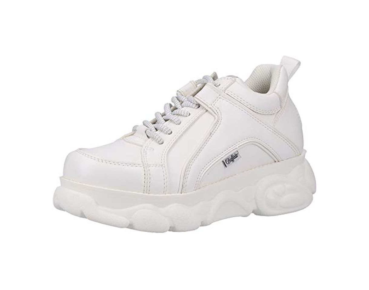 Fashion Buffalo Corin, Zapatillas Altas para Mujer, Blanco