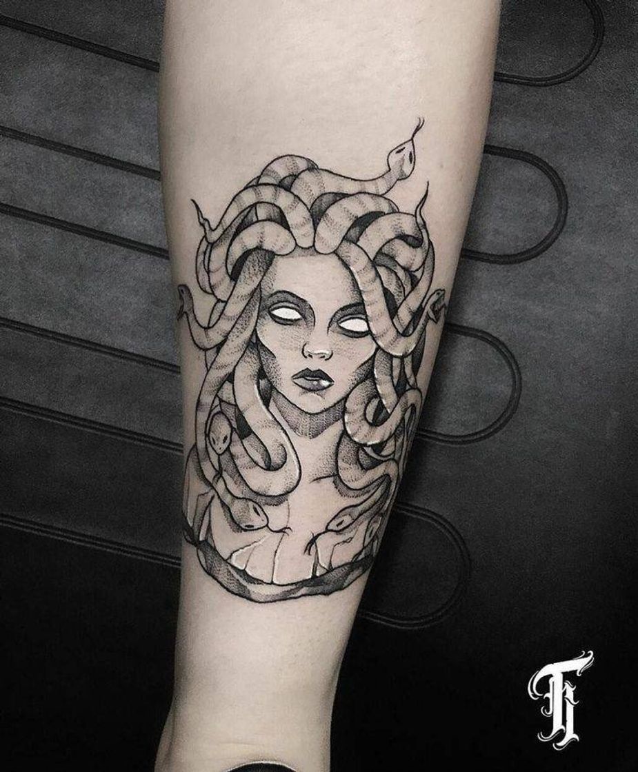 Fashion Tatuagem medusa