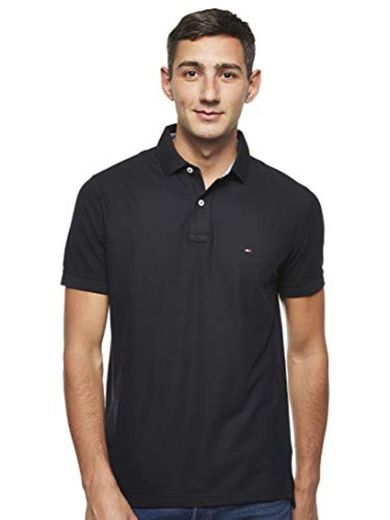 Tommy Hilfiger Core Hilfiger Regular Polo, Negro