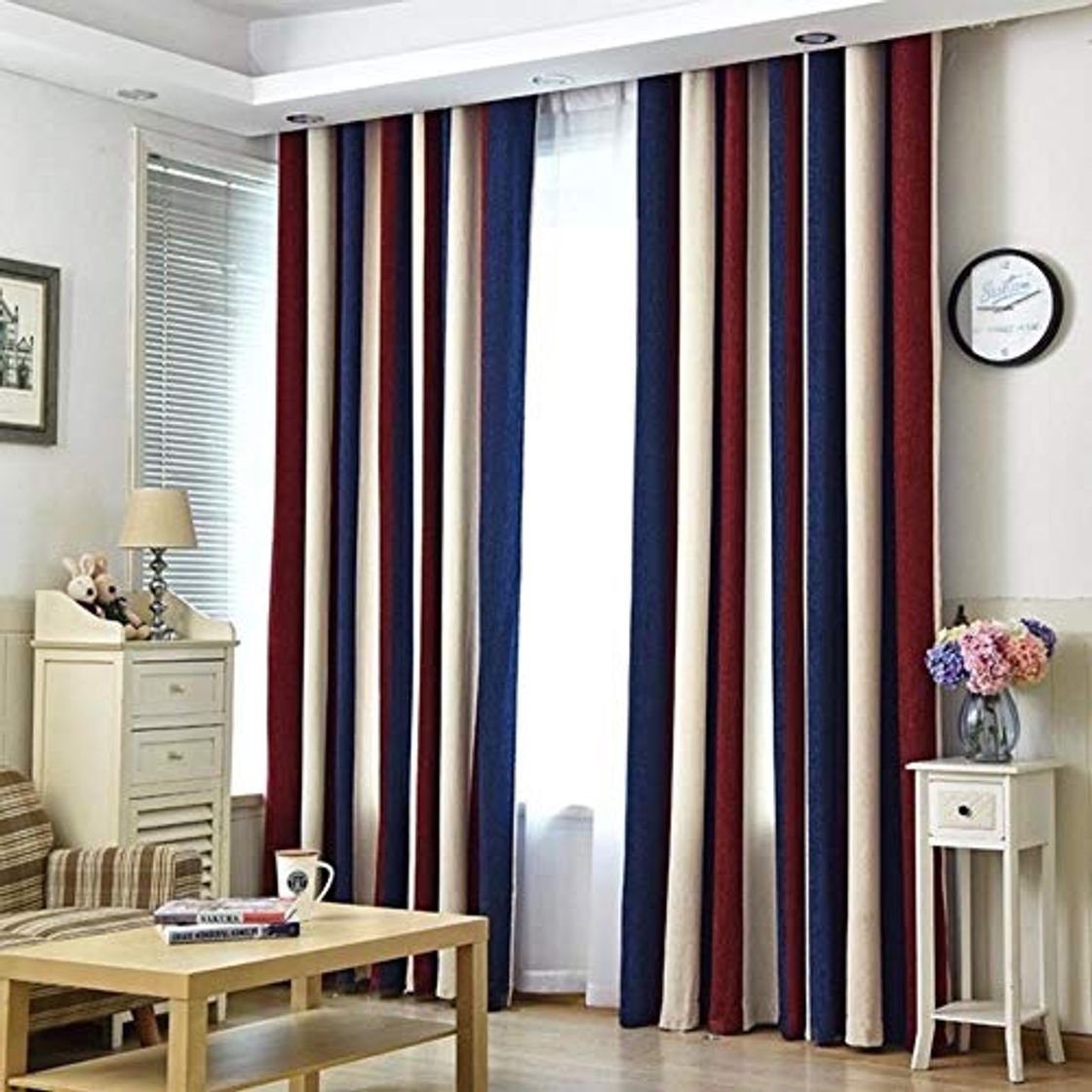 Product Janela Cortinas Blackout Cortinas para Sala de estar Quarto Moderno Cor Listrado