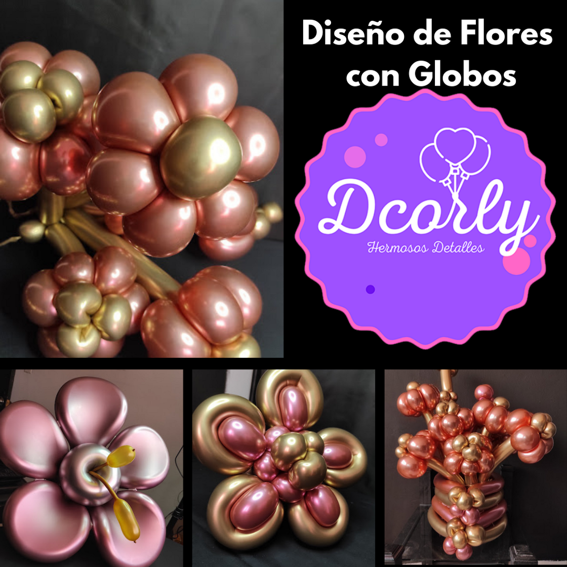 Moda Diseños de flores con globos