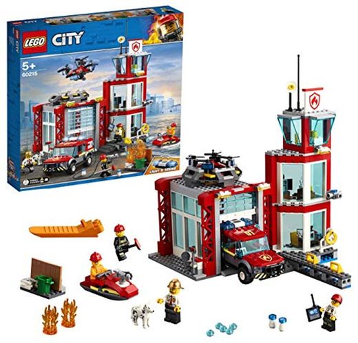 LEGO City Fire - Parque de Bomberos, estación de juguete para construir,