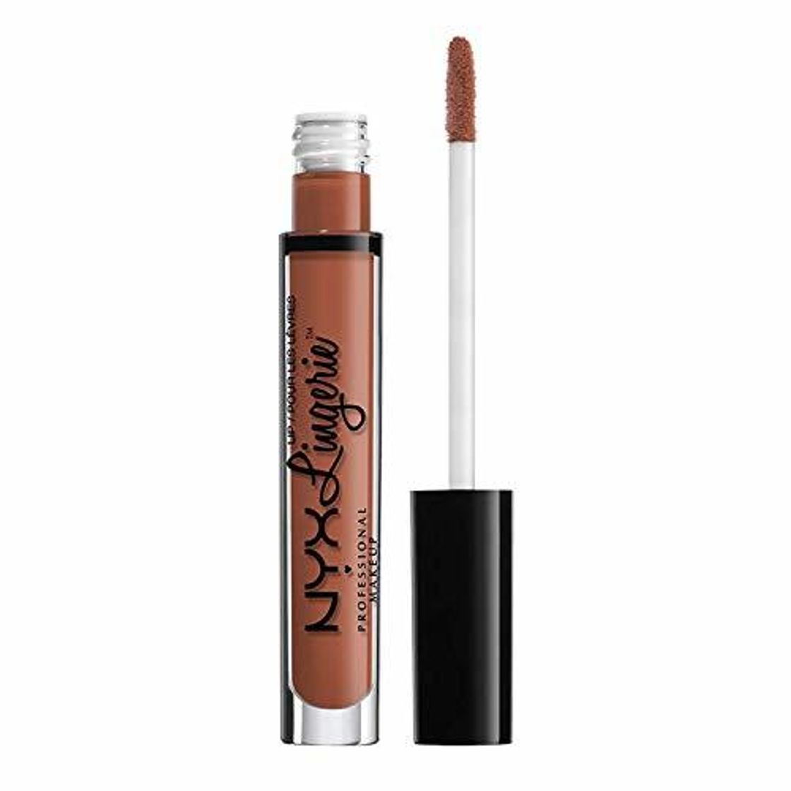 Producto NYX Professional Makeup Pintalabios Lip Lingerie Liquid Lipstick, Acabado cremoso y mate,