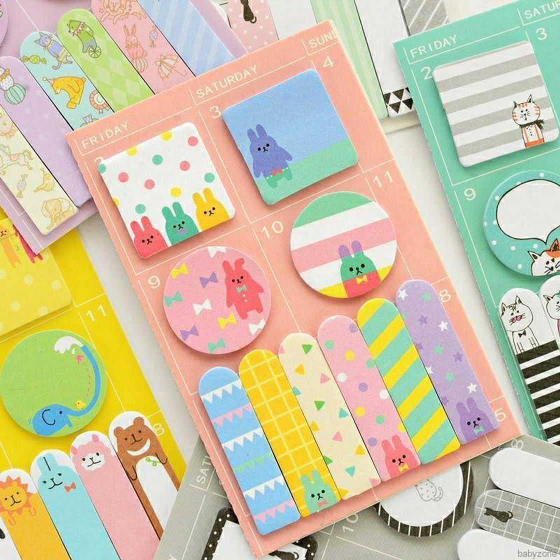 Product Shopee Kit Papelaria Notas Adesivas com Desenhos Kawaii