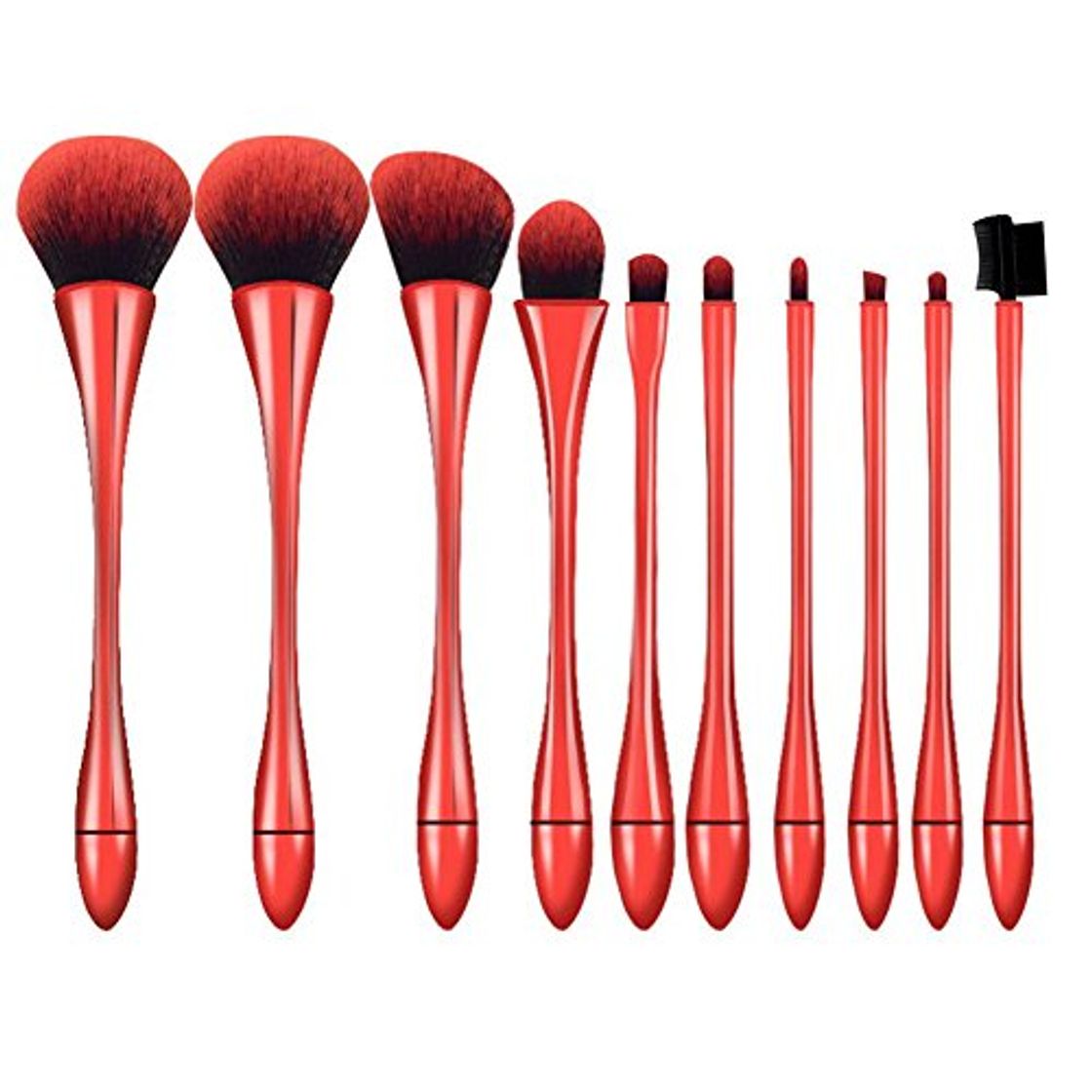 Social 10pcs Nueva cáliz cintura profesional Make Up juego de pinceles de maquillaje