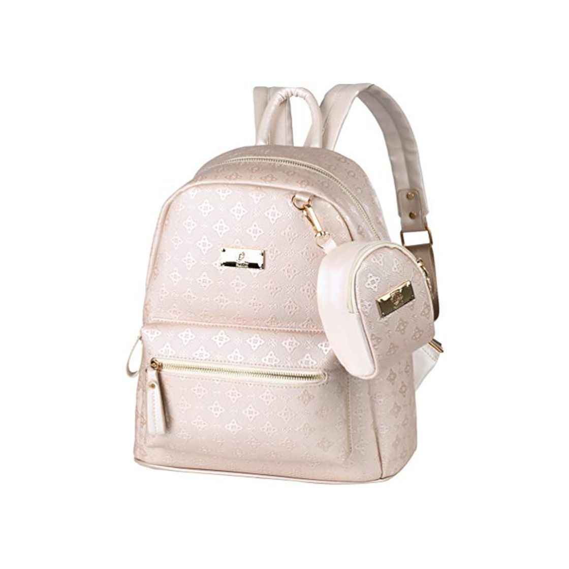 Social Vbiger Mochilas Mujer de Cuero PU Mochila de Moda Ocio 2 en