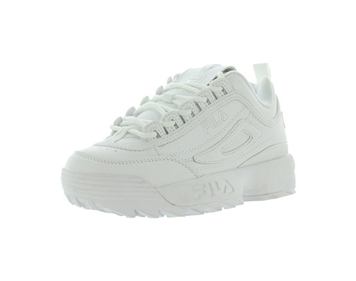 Moda Fila Youth Disruptor II Synthetic Triple White Entrenadores 39 EU