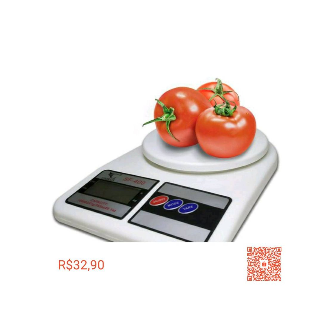 Social Balança Digital De Cozinha Alta Precisão 10 Kg Dieta Fitness