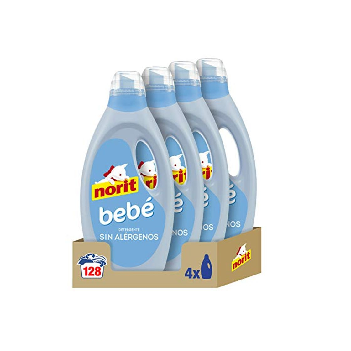 Product Norit Bebé - Detergente Líquido para Ropa de Bebé, Pieles Sensibles y