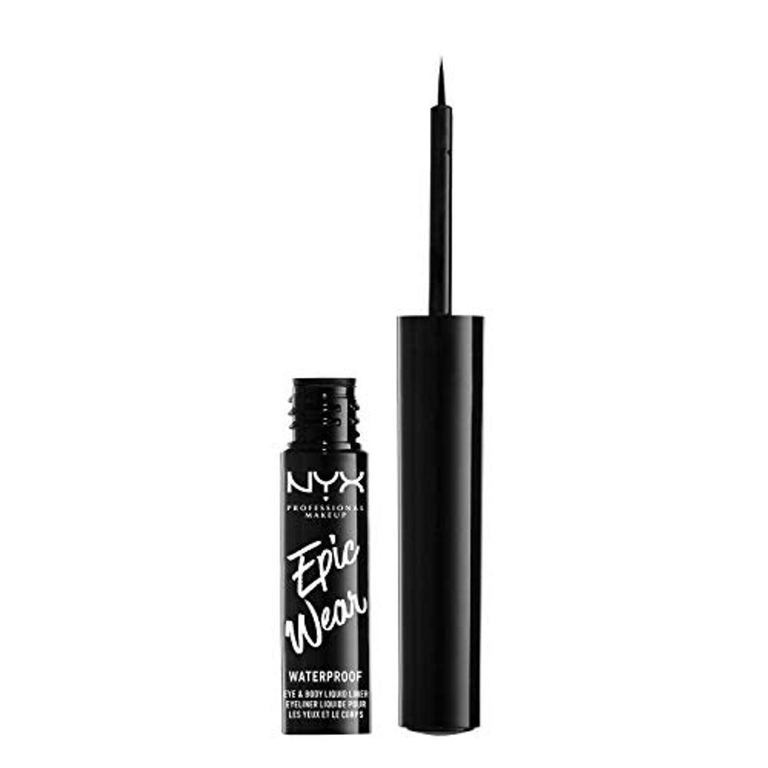 Social NYX Professional Makeup Eyeliner Líquido Epic Wear Semi-Permanente, Larga Duración, A Prueba