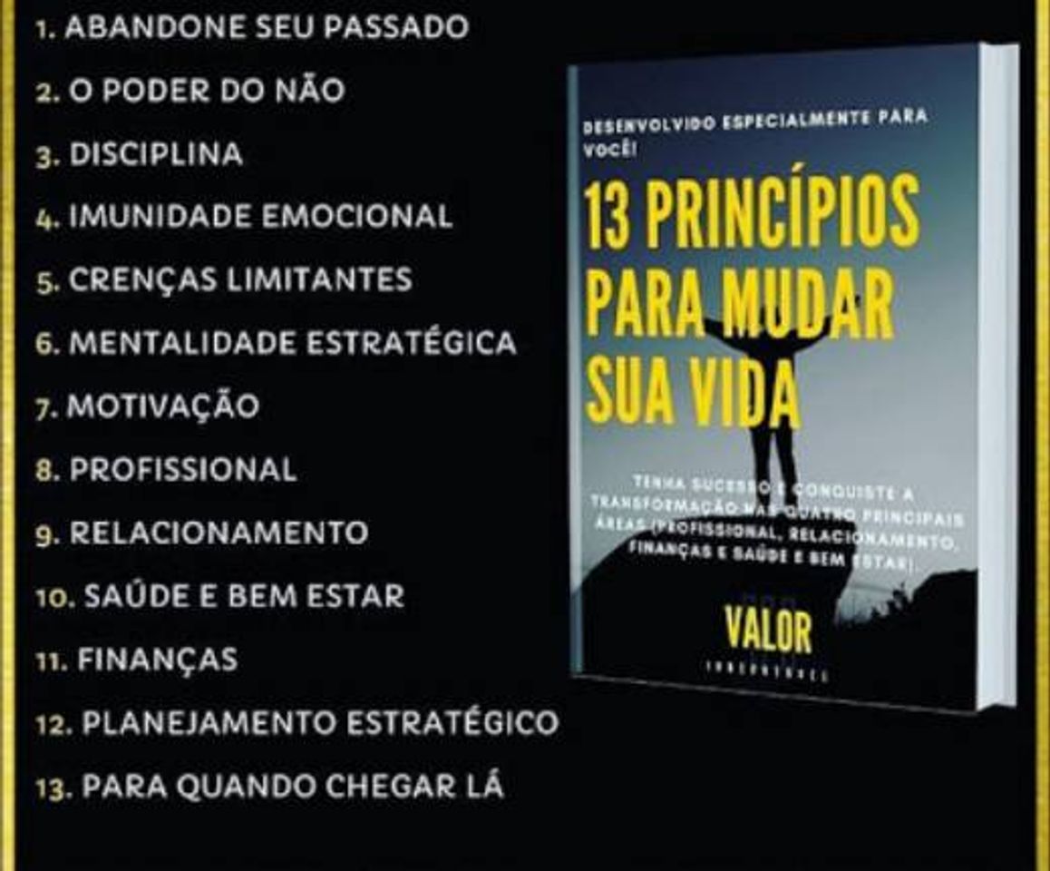 Libro  
13 Princípios para mudar sua vida