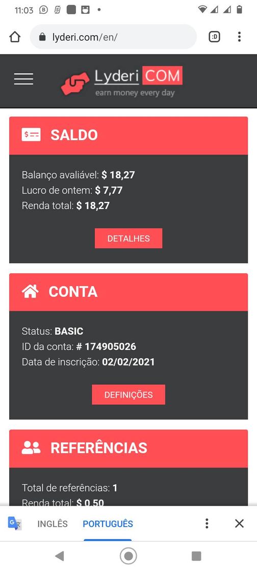 Ganhe em dólares