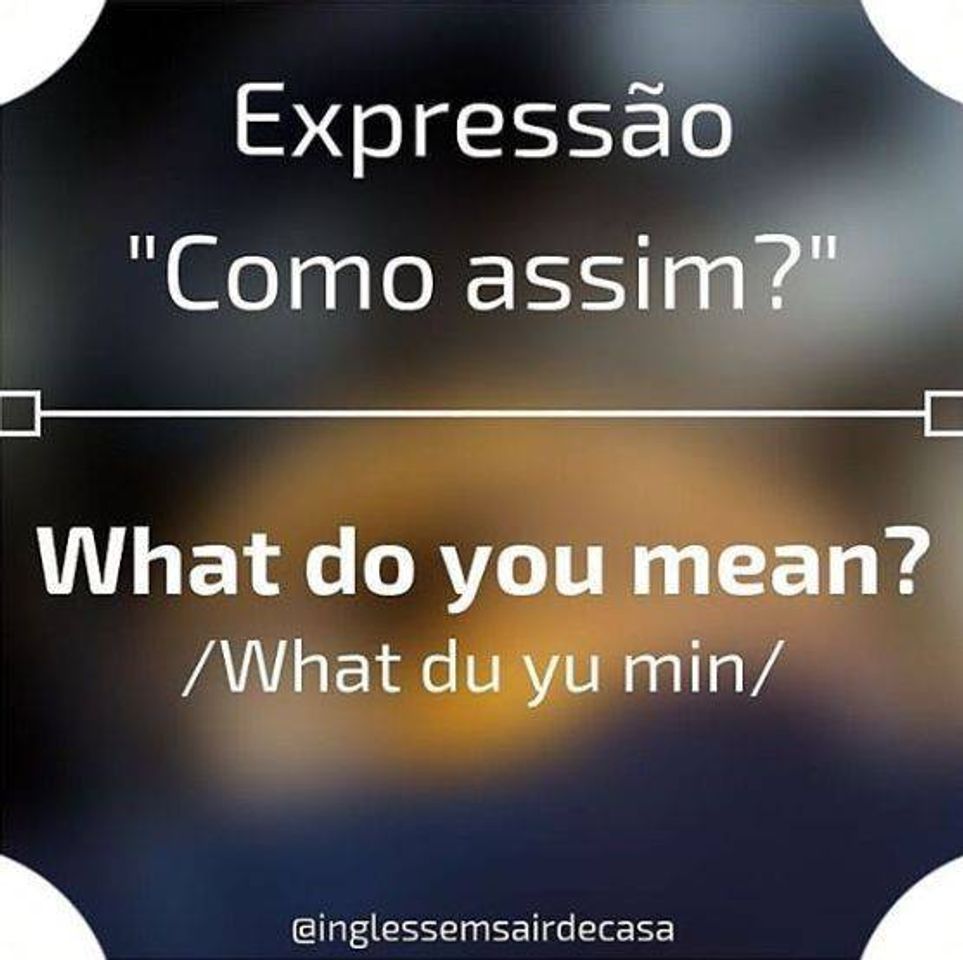 Moda Dicas de inglês