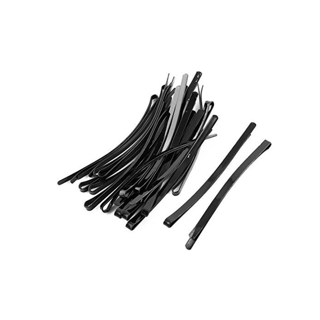 Producto DealMux Lady cabeleireiro único Prong Hairclip Grampos presilhas de cabelo Bobby Pin 20PCS Preto