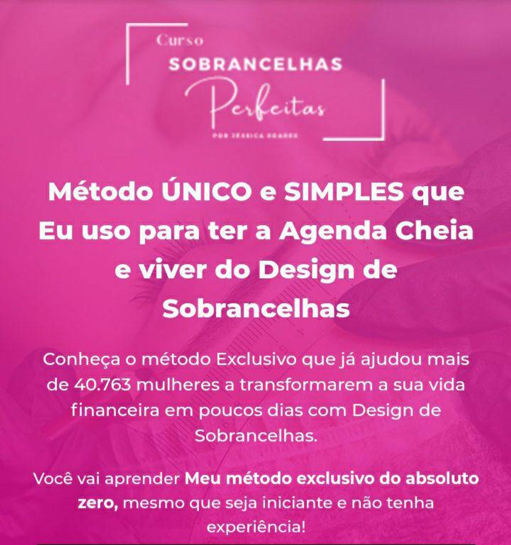 Moda Curso de sobrancelhas 👩‍🎓