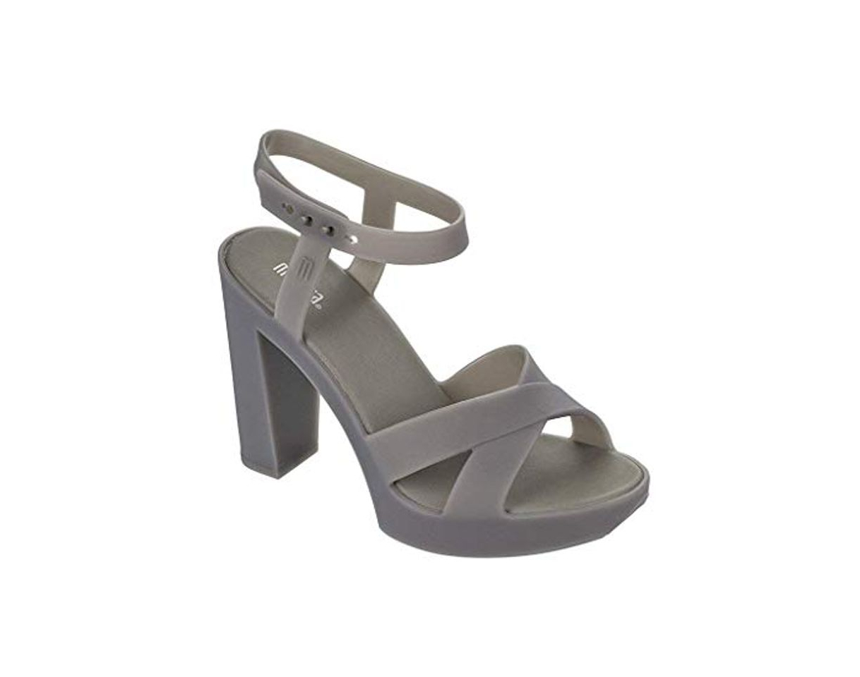 Fashion Melissa Sandalias con Tacón Mujer cm 10 Plataforma cm 2 Gris 100%