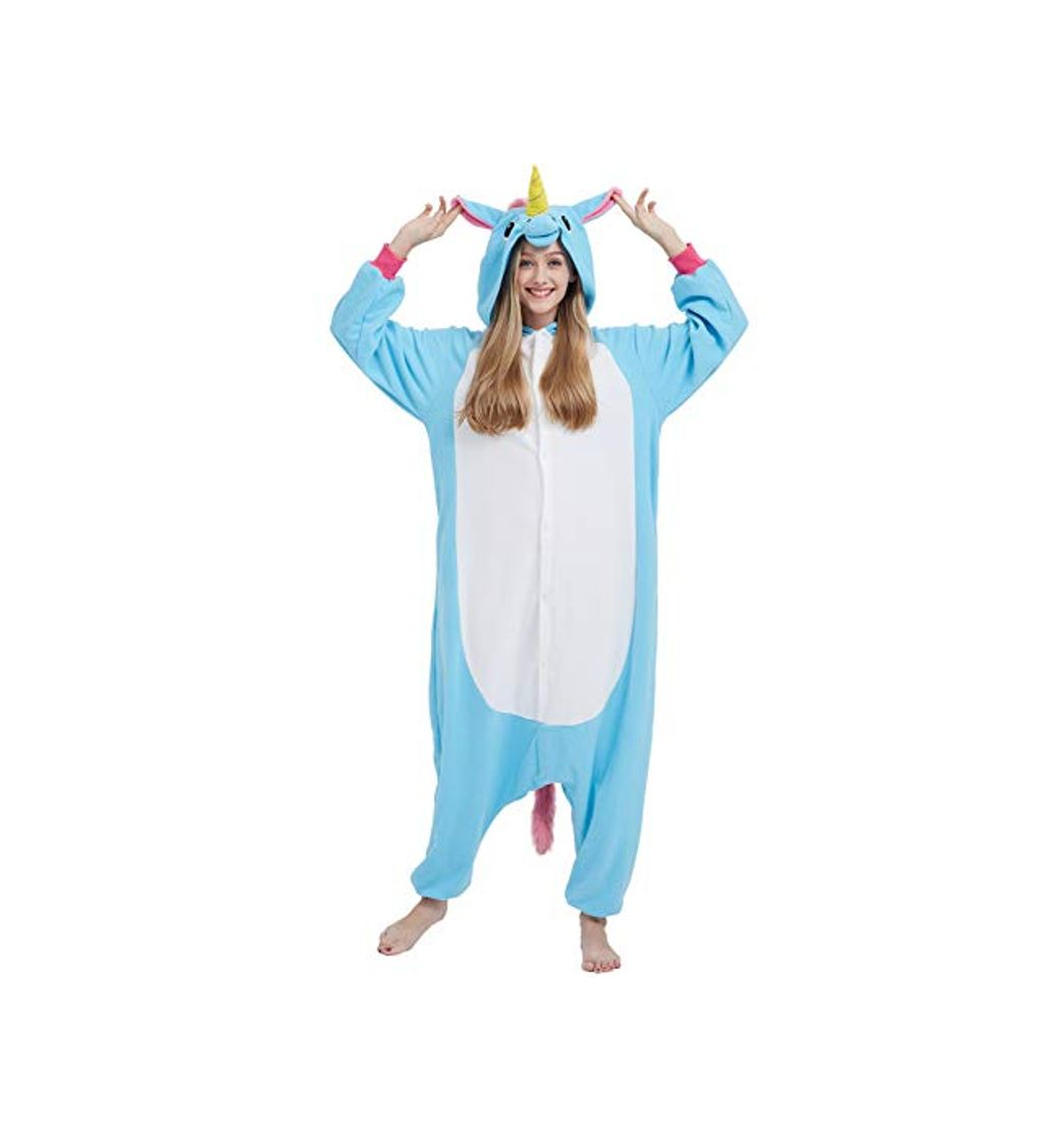 Moda Disfraz de Animal Unisex para Adulto Sirve como Pijama o Cosplay Sleepsuit