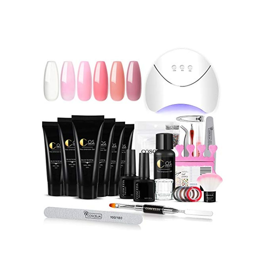 Product Saint-Acior 6PCS Kit de Poly UV Gel Gel Construcción Uñas Extensión de