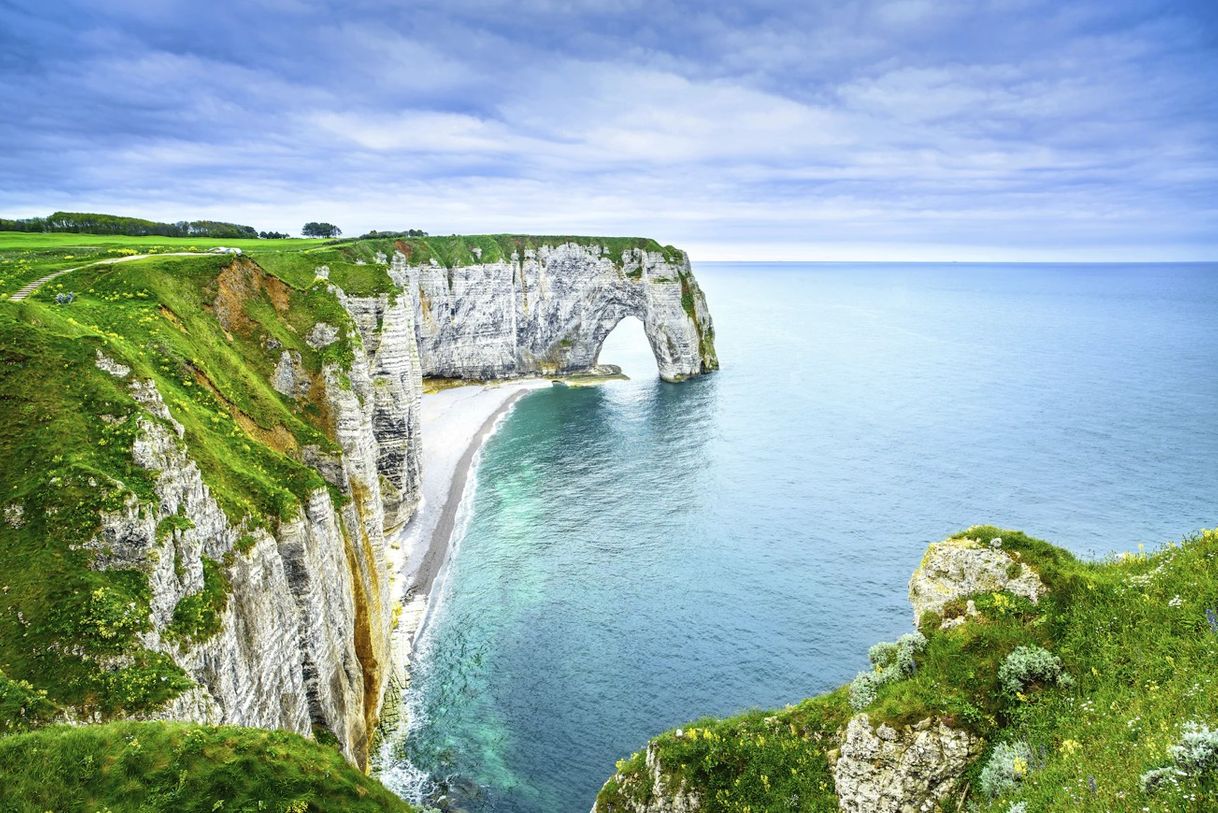 Lugar Étretat y la Costa de Albatre, Francia