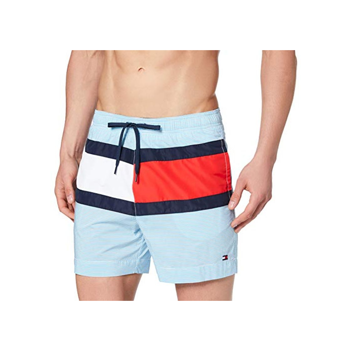 Fashion Tommy Hilfiger Drawstring Bañador, Azul, Medium