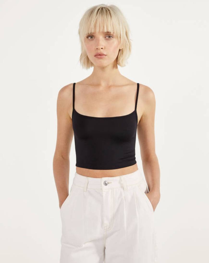 Fashion Top cropped de tirantes