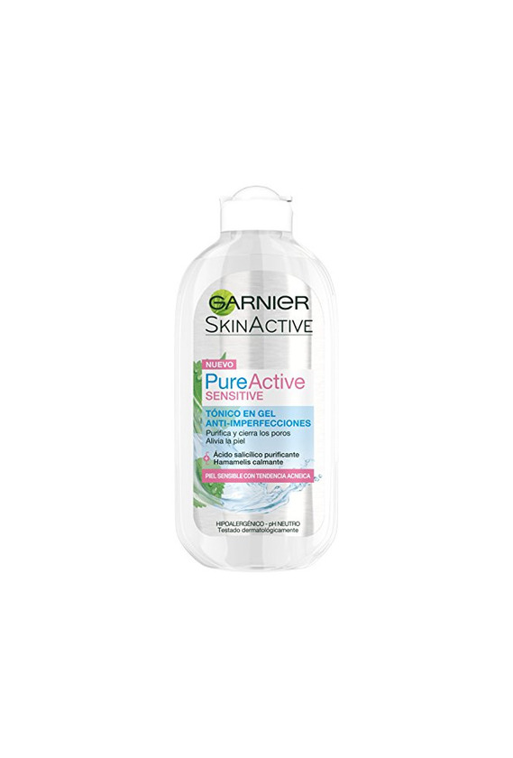 Belleza Garnier PureActive Sensitive Gel Tónico Anti-Imperfecciones