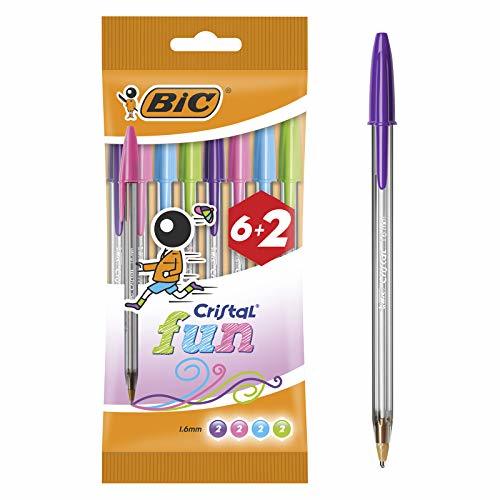 Social BIC Cristal Fun, Bolígrafos Punta Ancha