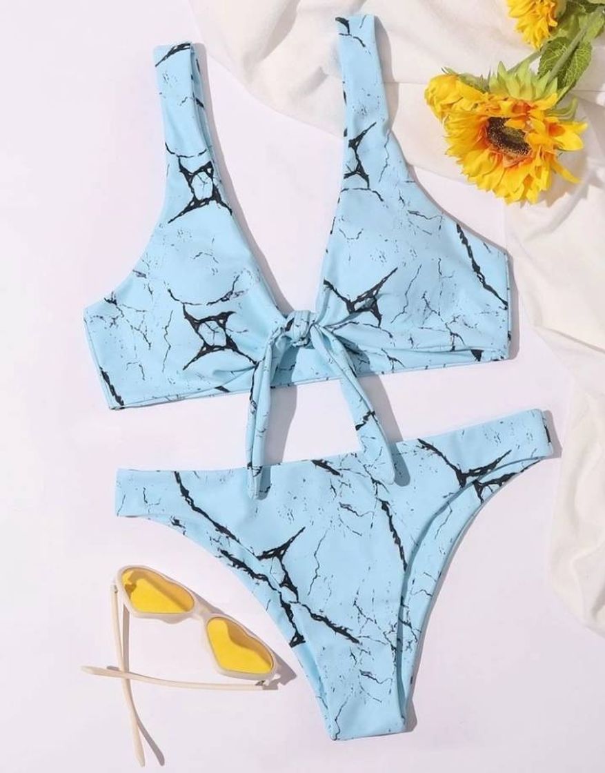 Product Bikini mármol azul