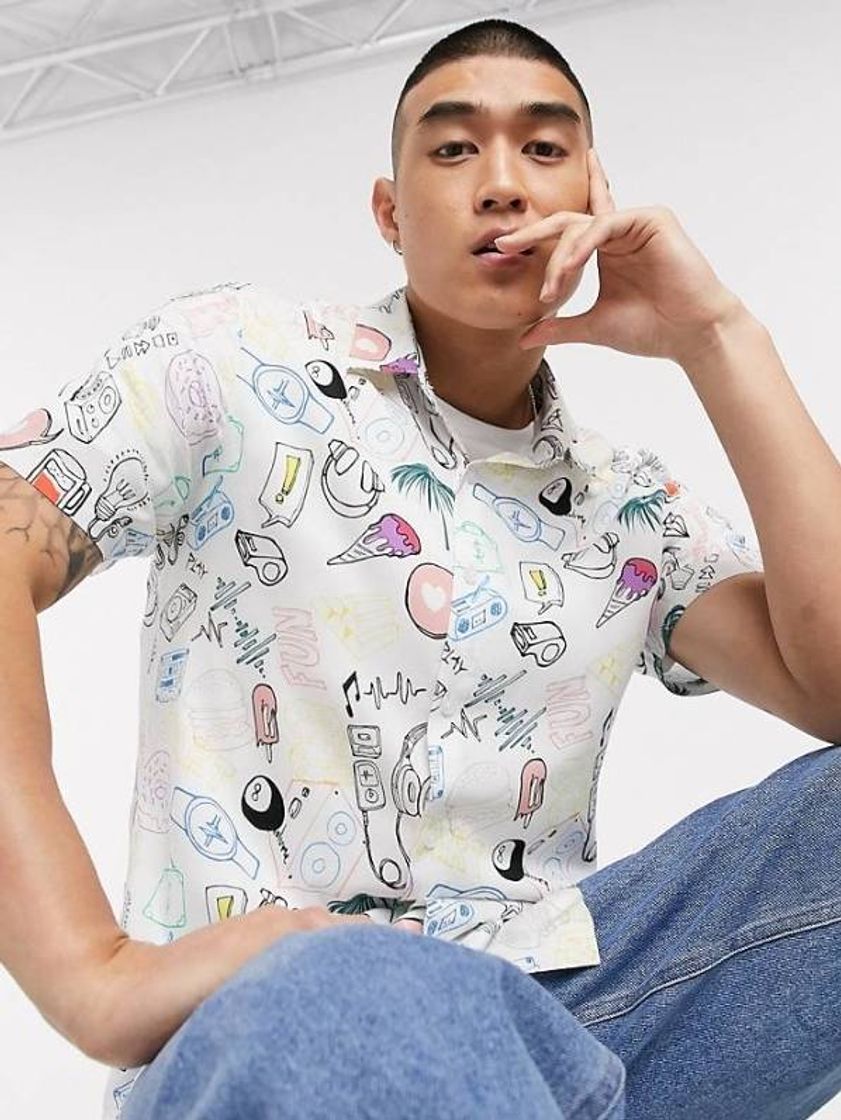 Productos Camisa estampado garabatos ASOS 