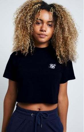 Sik Silk - SSW 1454 - Retro Box FIT Crop tee -