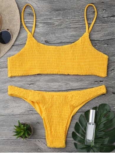 [45% OFF] [POPULAR] 2020 Smocked Bikini Top And Bottoms In ...