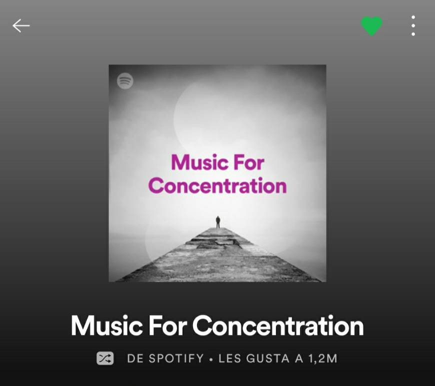 Moda Playlist concentracion