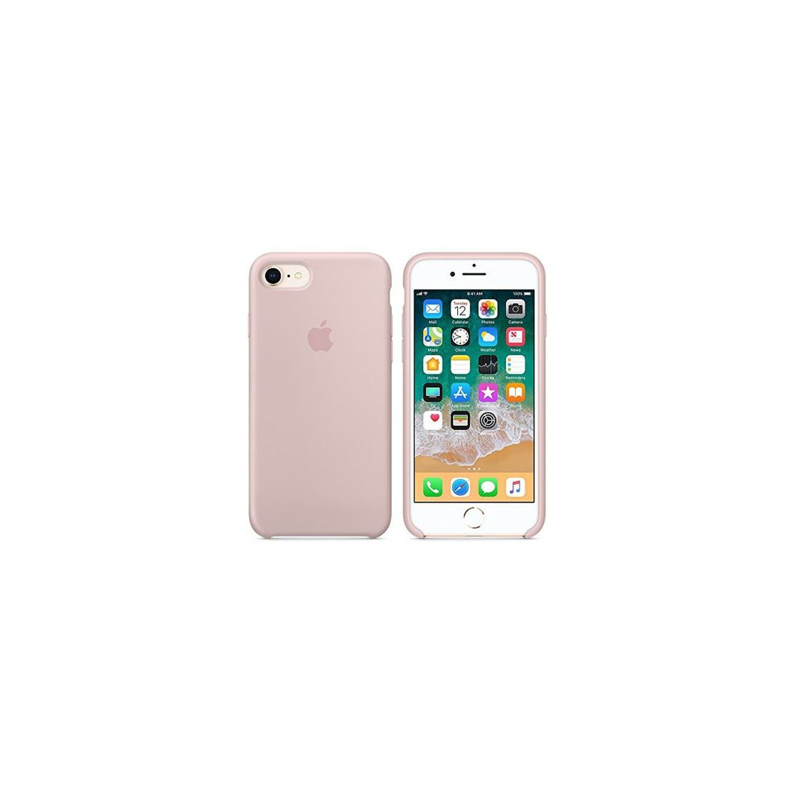 Social Funda para iPhone 7/8 Carcasa Silicona Suave Colores del Caramelo con Superfino