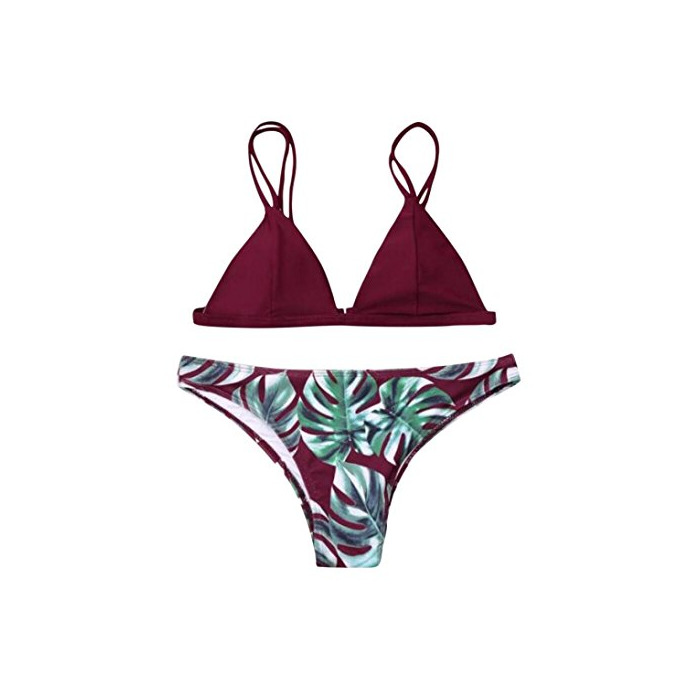 Social Logobeing Bikini Mujer 2018 Verano Conjunto de Bikini Parte de Arriba Bikini