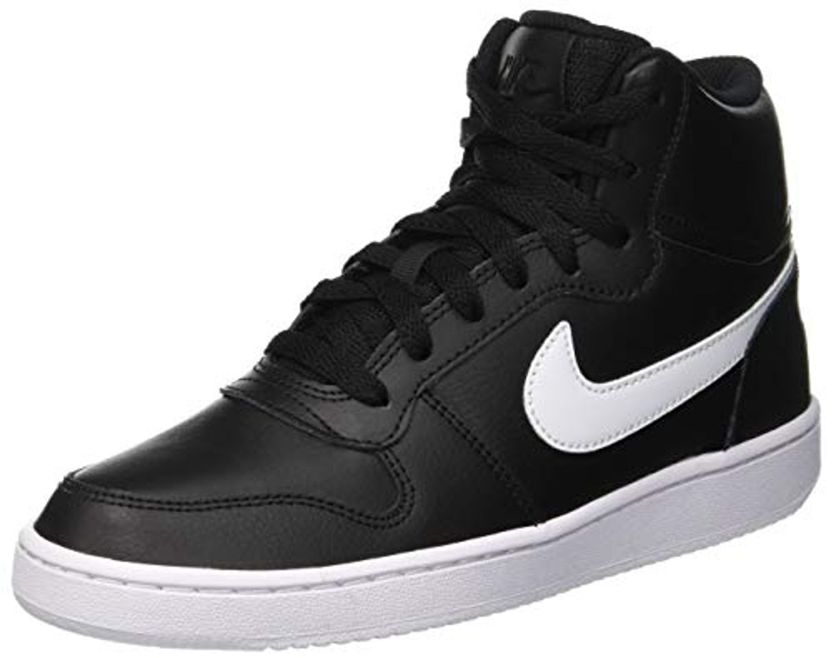 Fashion Nike Ebernon Mid, Zapatillas Altas para Mujer, Negro