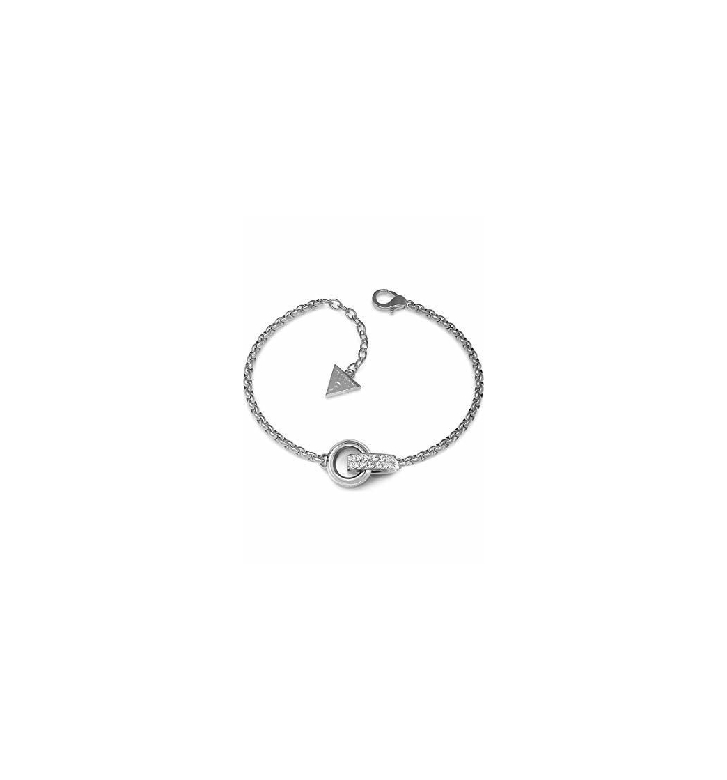 Social Guess Pulsera para Mujer Acero Inoxidable con Circonita