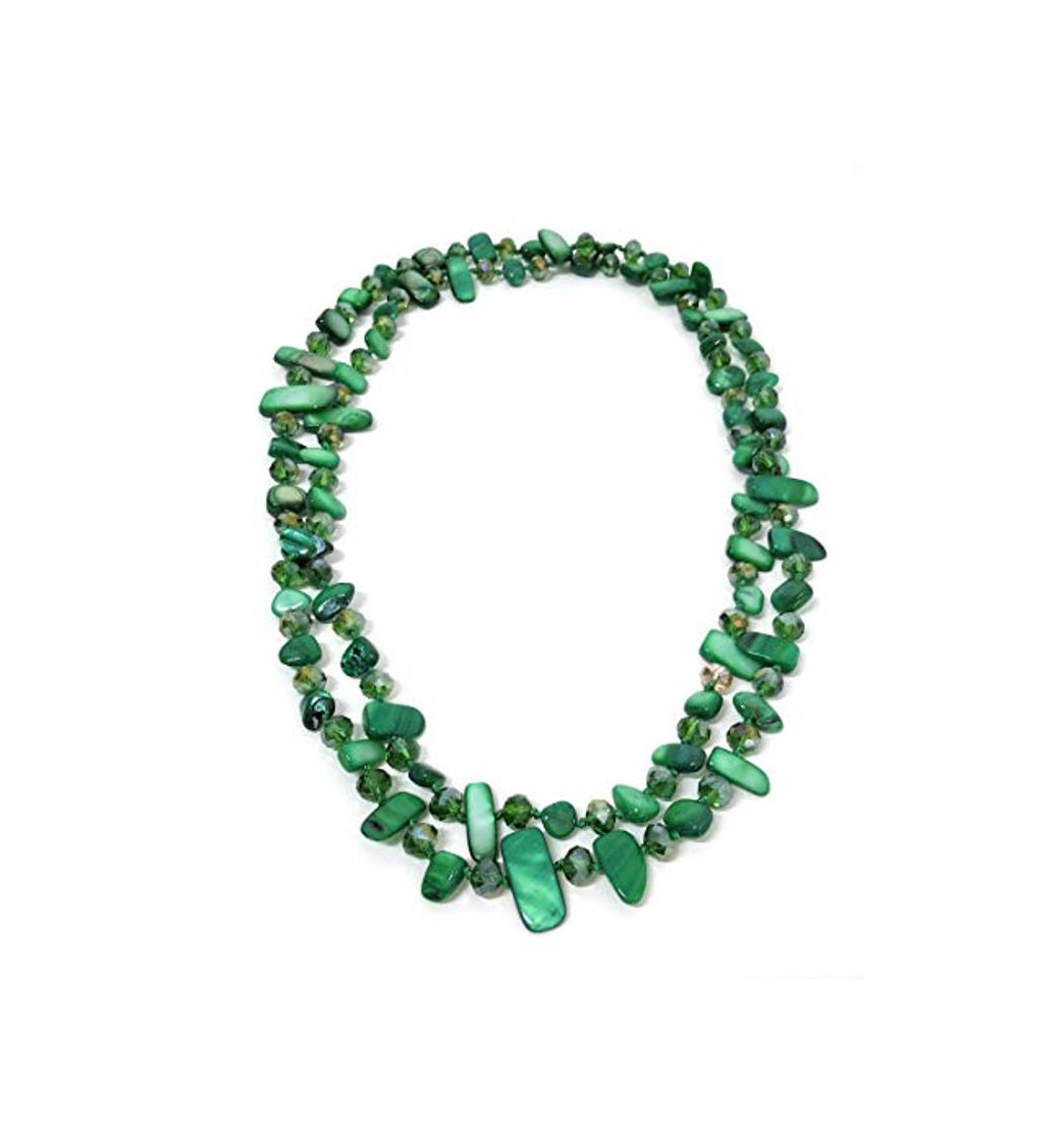 Social BRANDELIA Collares Largos de Colores Mujer Bisutería de Nácar y Perlas de