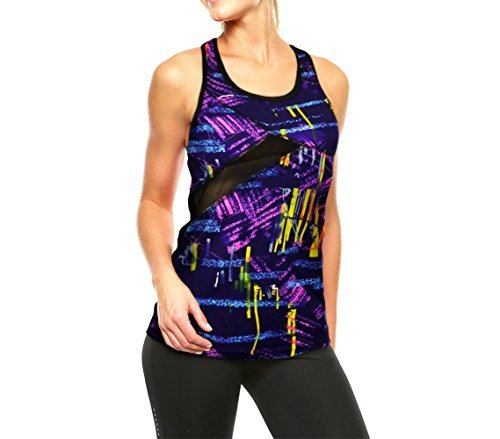 Product KZ-304 Camiseta deportiva para mujer con tejido transpirable y transparencia. - Púrpura