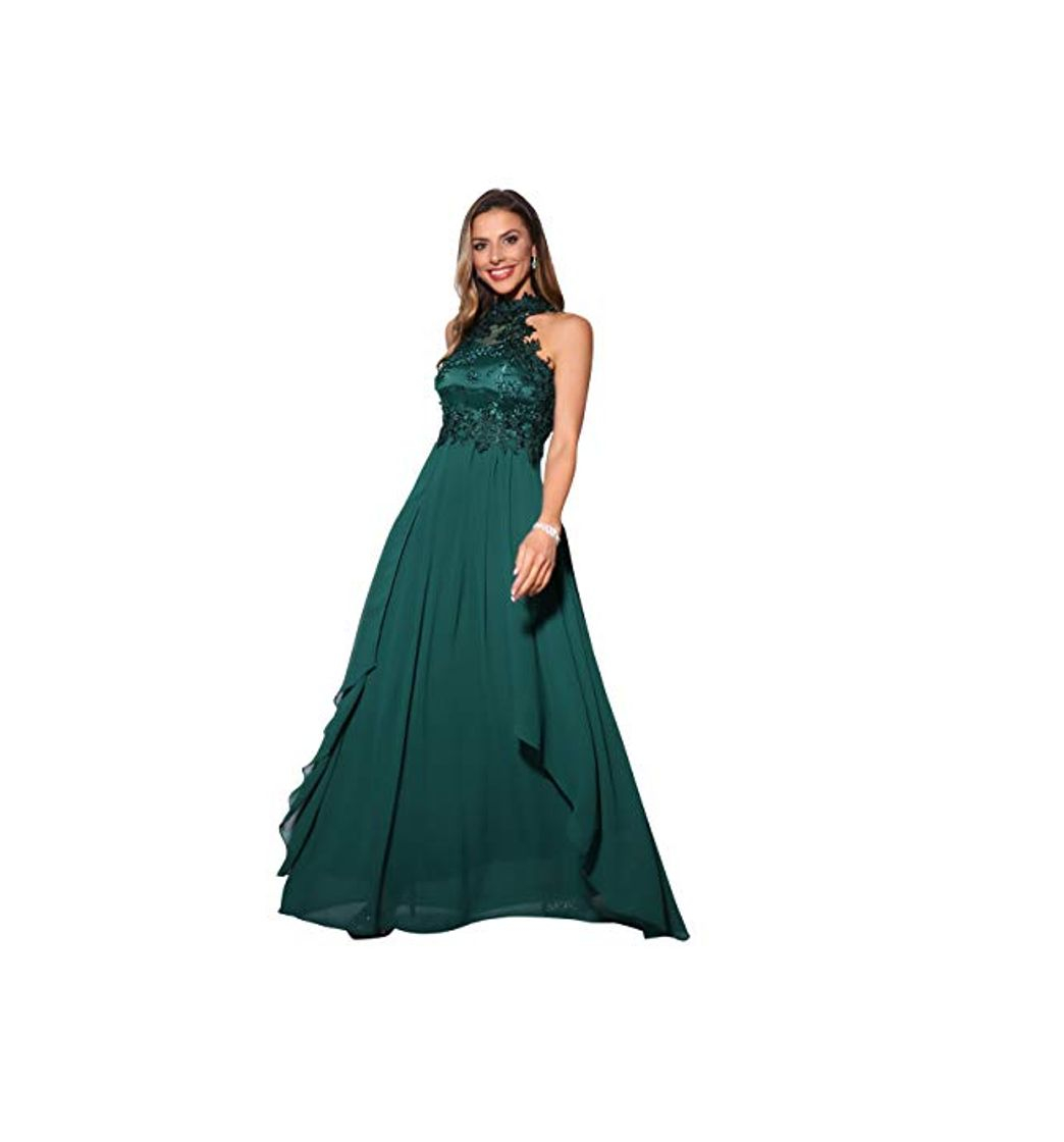 Social KRISP Vestido Fiesta Largo Dama de Honor Corte Imperio Invitada Boda Tallas