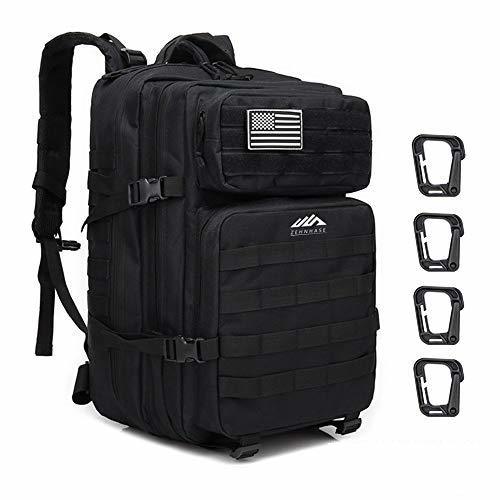 Social ZEHNHASE Mochila Táctica Impermeable 45L Gran Capacidad Nylon 600D Múltiples Bolsillos para