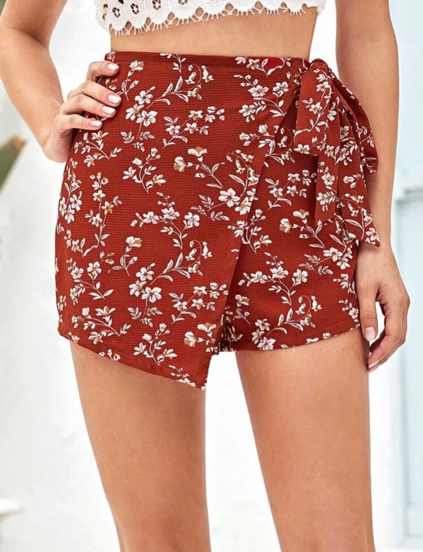 Falda pantalón de flores